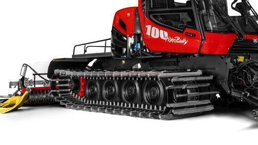 Fahrwerk und Ketten des PistenBully 100 EU V