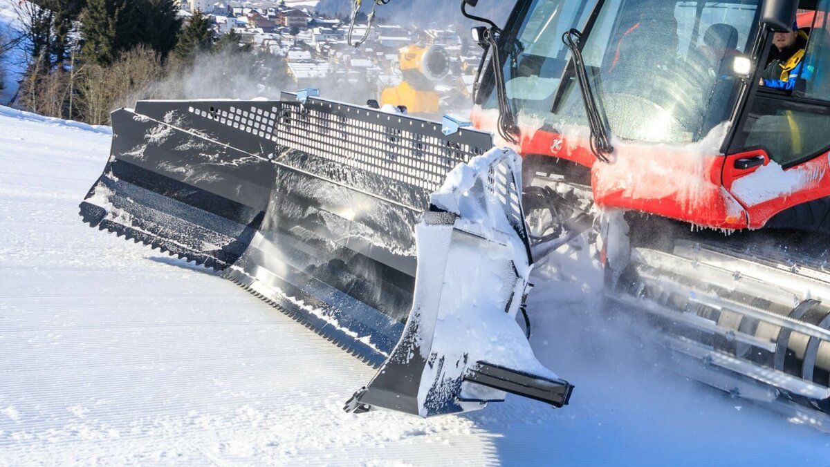 Le bouclier polaire spécial du PistenBully 600 Polar W.