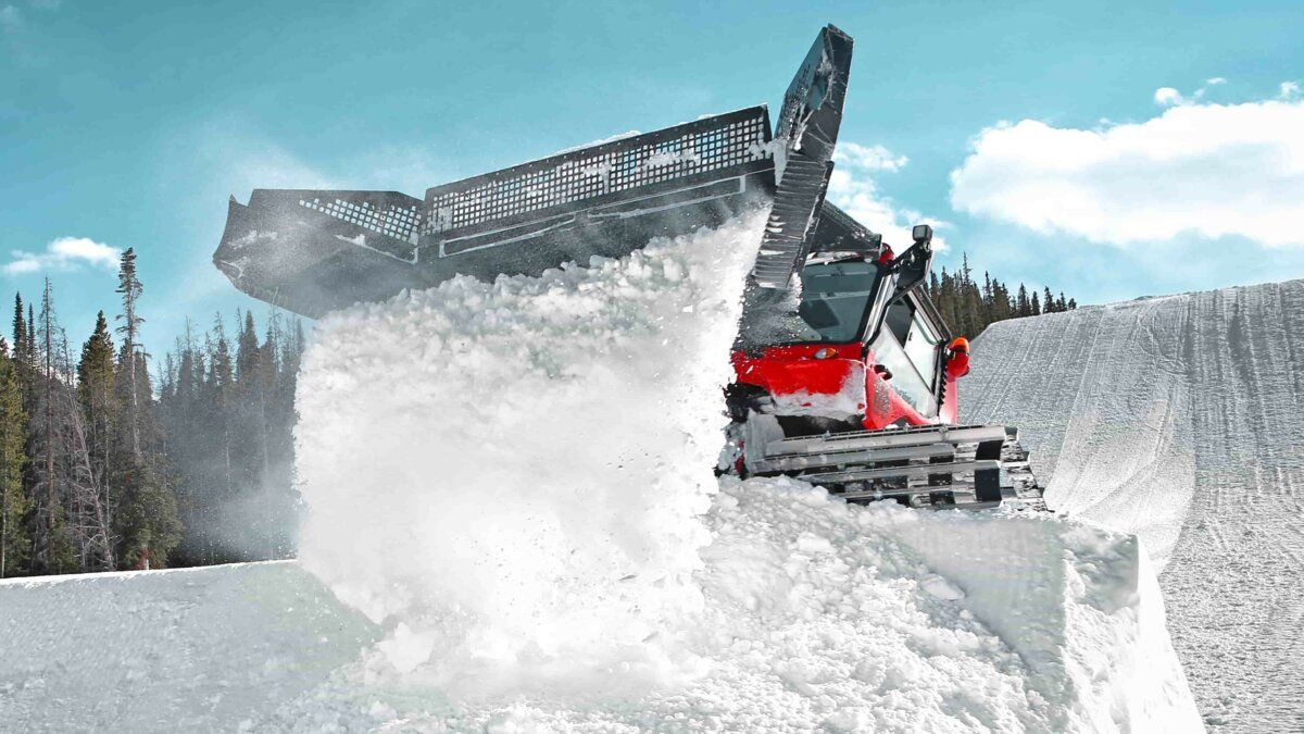 Das ParkBlade des PistenBully 600 Park.