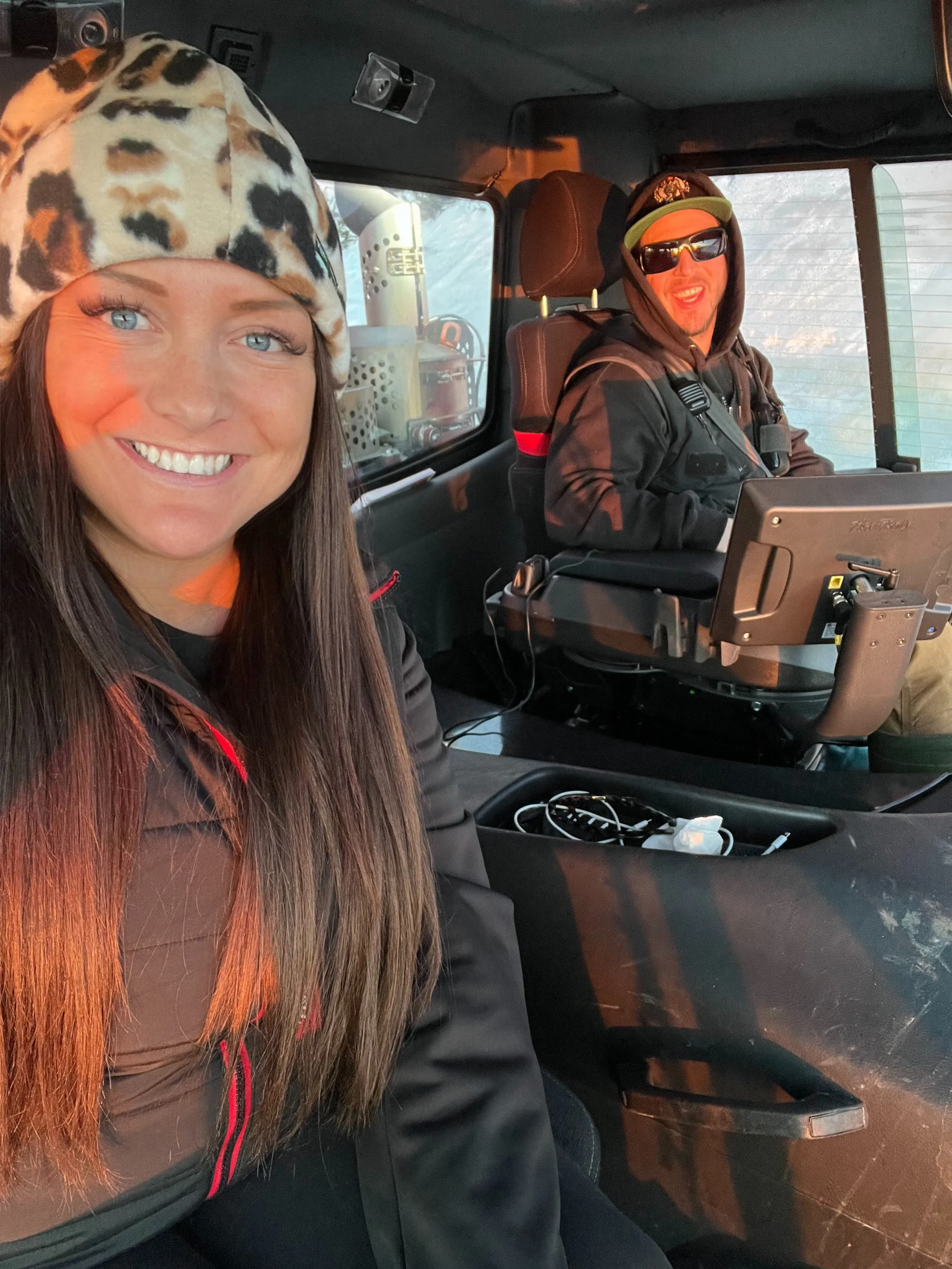 Erika Roy and Andrew Roy, Official Operators for PistenBully North America.