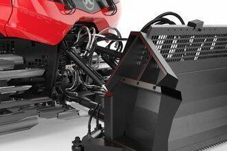 The quick-mount system of the PistenBully 800. 