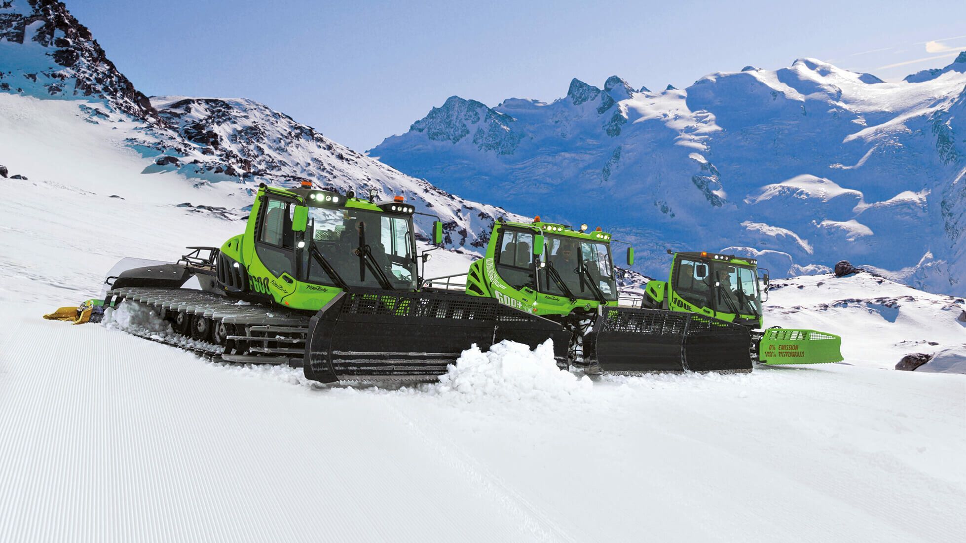 PistenBully 600 E+ im Skigebiet