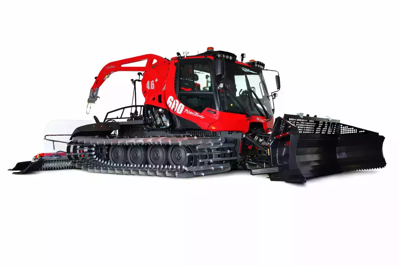 PistenBully 600 winch: vista laterale