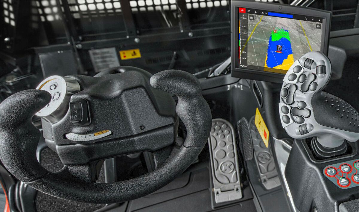 Halblenkrad des PistenBully