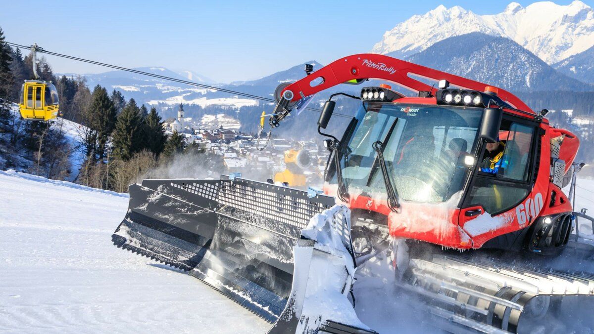 Die Winde des PistenBully 600 Polar W.