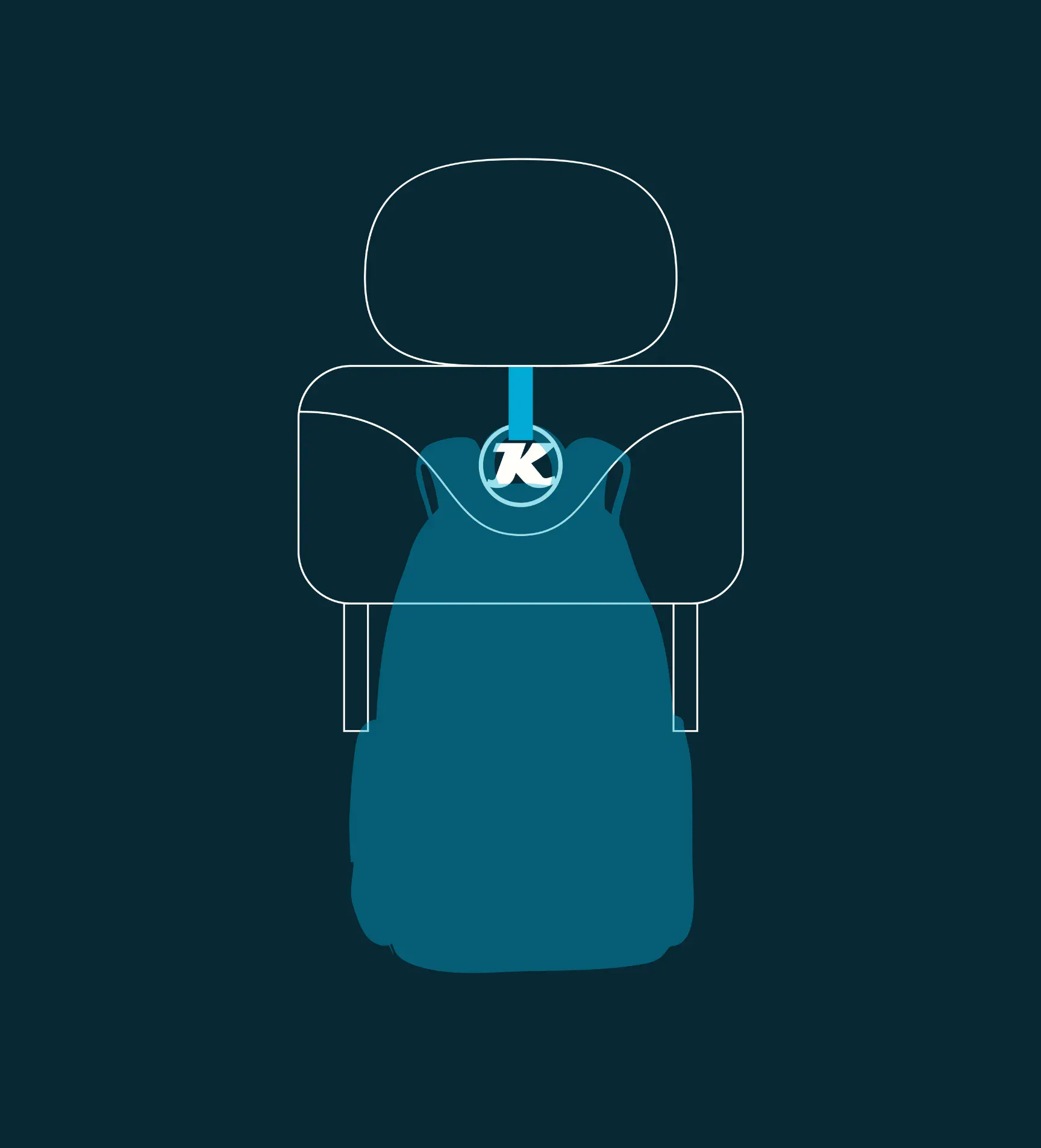 Illustration Rucksackhalter