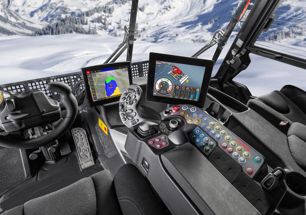 Das innovative Cockpit des PistenBully 400