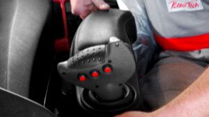 The joystick of the PistenBully 600 Select is replaced with a new one