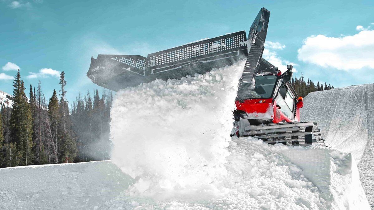 Das ParkBlade des PistenBully 600 Polar Park.