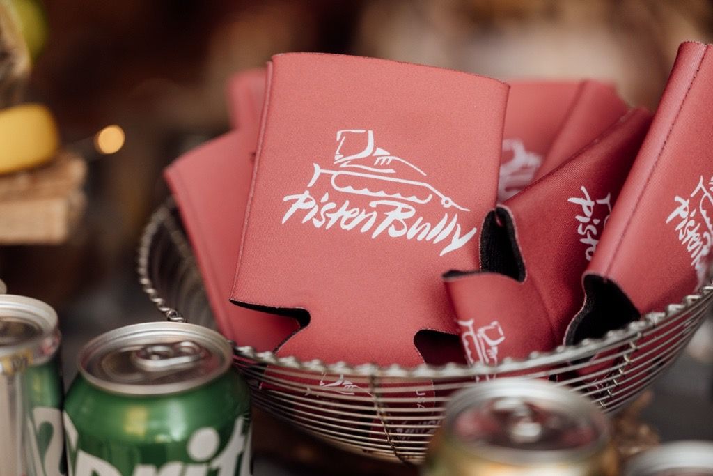 PistenBully party favors at the Dorans' wedding.