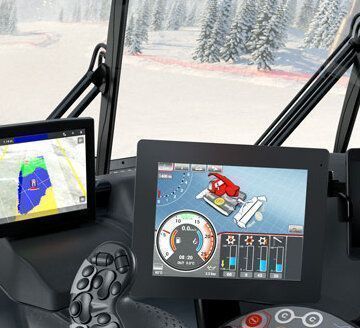 Das iTerminal im Cockpit des PistenBully 800