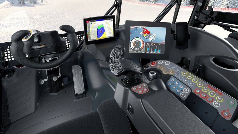 Das innovative Cockpit des PistenBully 800 W