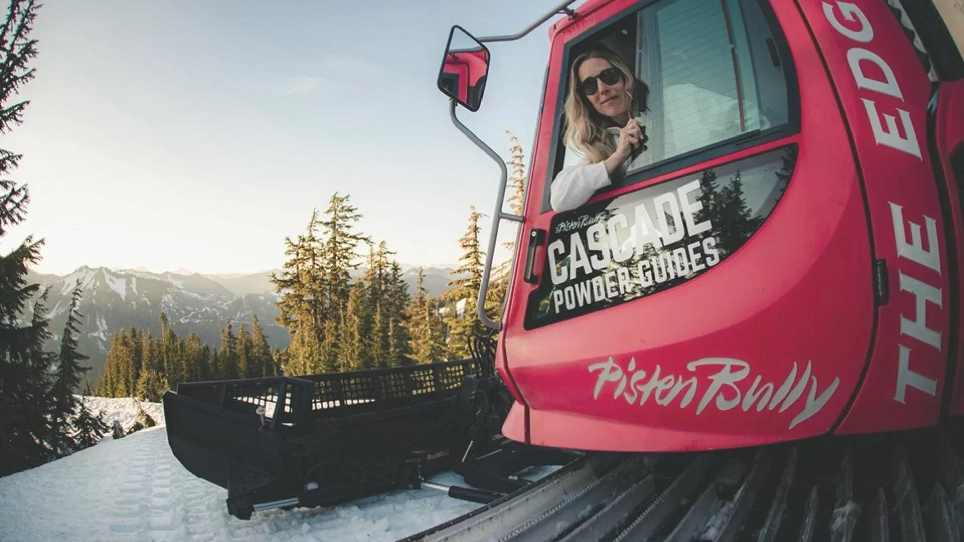 PistenBully Edge Kryn in a PistenBully Edge
