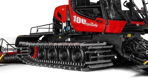 Chassis and tracks of the PistenBully 100 EU V