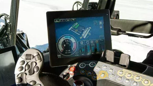 L'iTerminal nel Cockpit del PistenBully 600 E+.