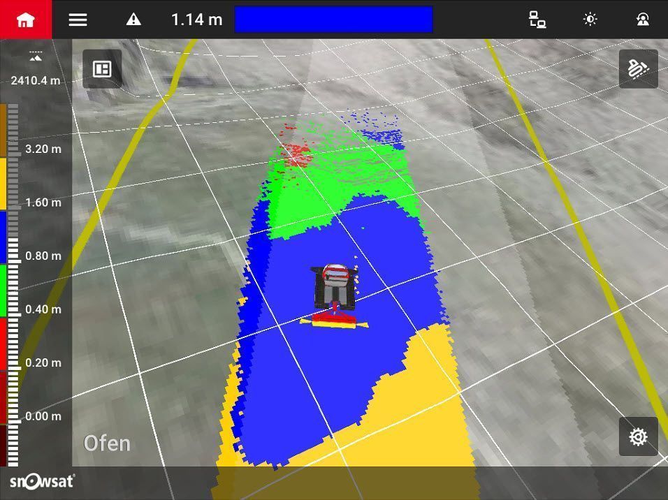 Die hochwertige Innenverkleidung im Cockpit des PistenBully 400