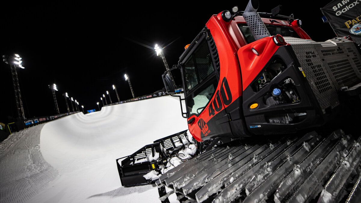 A SmartCut tiller on a 600E+ at Diamond Peak Ski Resort.